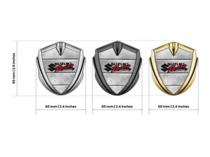 Suzuki Insignias de Coche Vista Moderna Estilo Metal Alta Gama